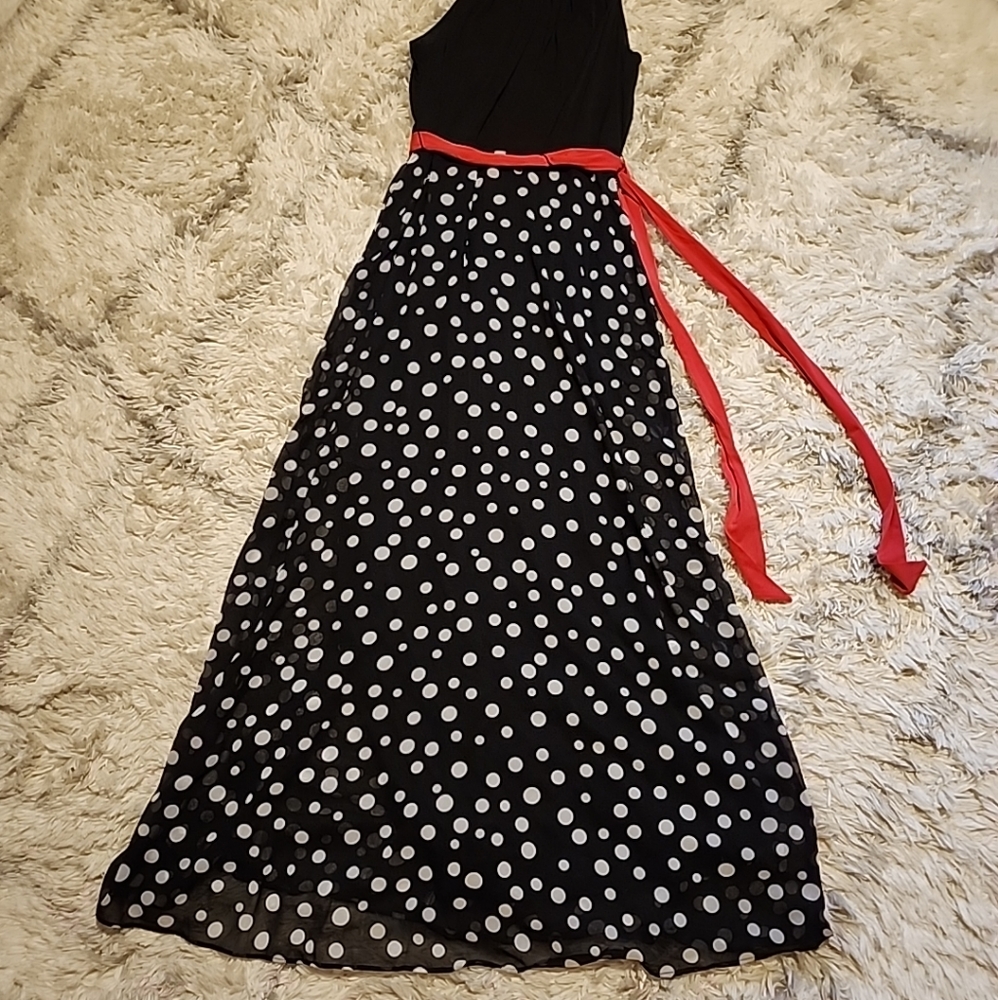 K Studio Woman's Size M maxi halter fully lined dress NWT